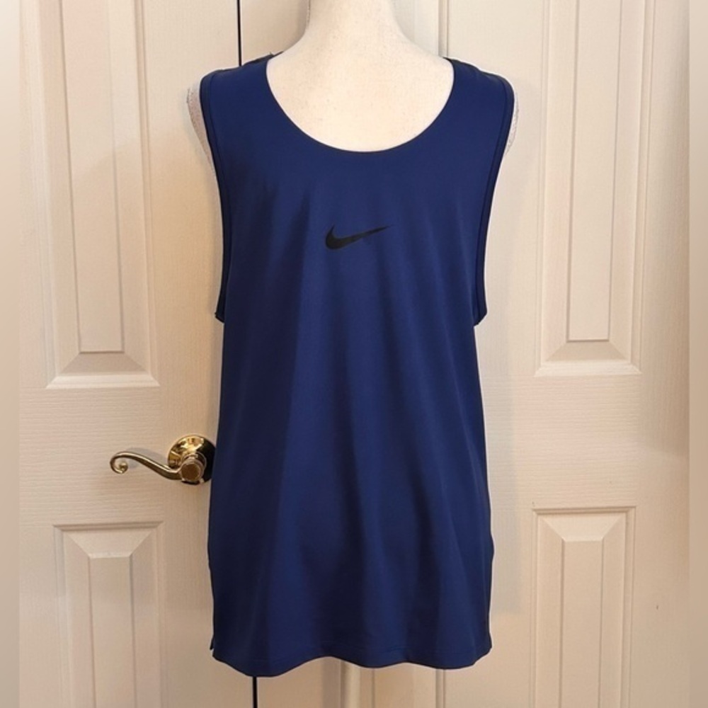 NIKE Men's Training Tank Top, Blue, Size Medium